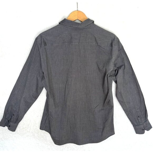 Size 41/16 Prada Mens solid dark gray Button-Up Dress Shirt Slim Fit - Picture 2 of 8